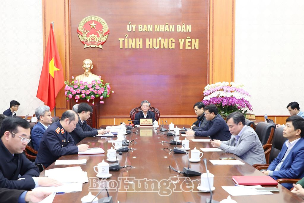 Các đại biểu dự phiên họp tại điểm cầu Hưng Yên