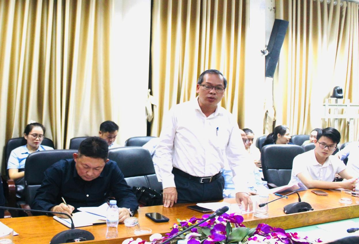 Đ/c Trần Thanh Hải- Chủ tịch UBND xã Vũ Thư Phát biểu