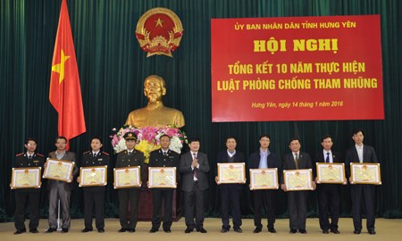   Hưng Yên tổng kết 10 năm thực hiện Luật Phòng, chống tham nhũng