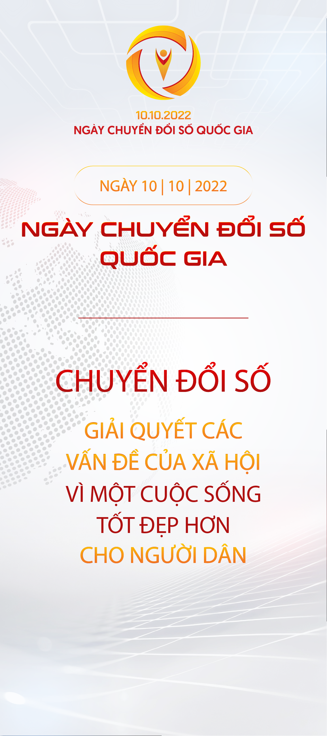 Standee Ngày Chuyển đổi số quốc gia