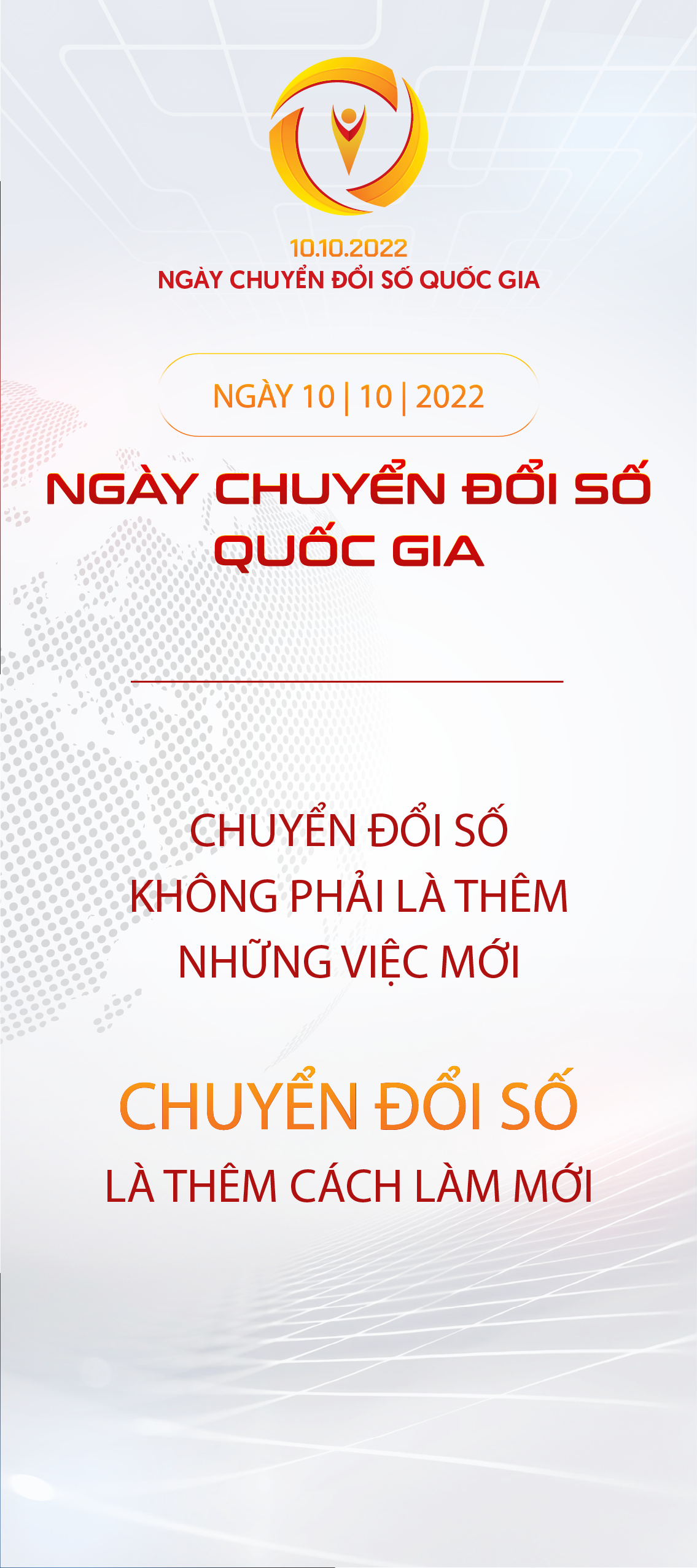 Standee Ngày Chuyển đổi số quốc gia