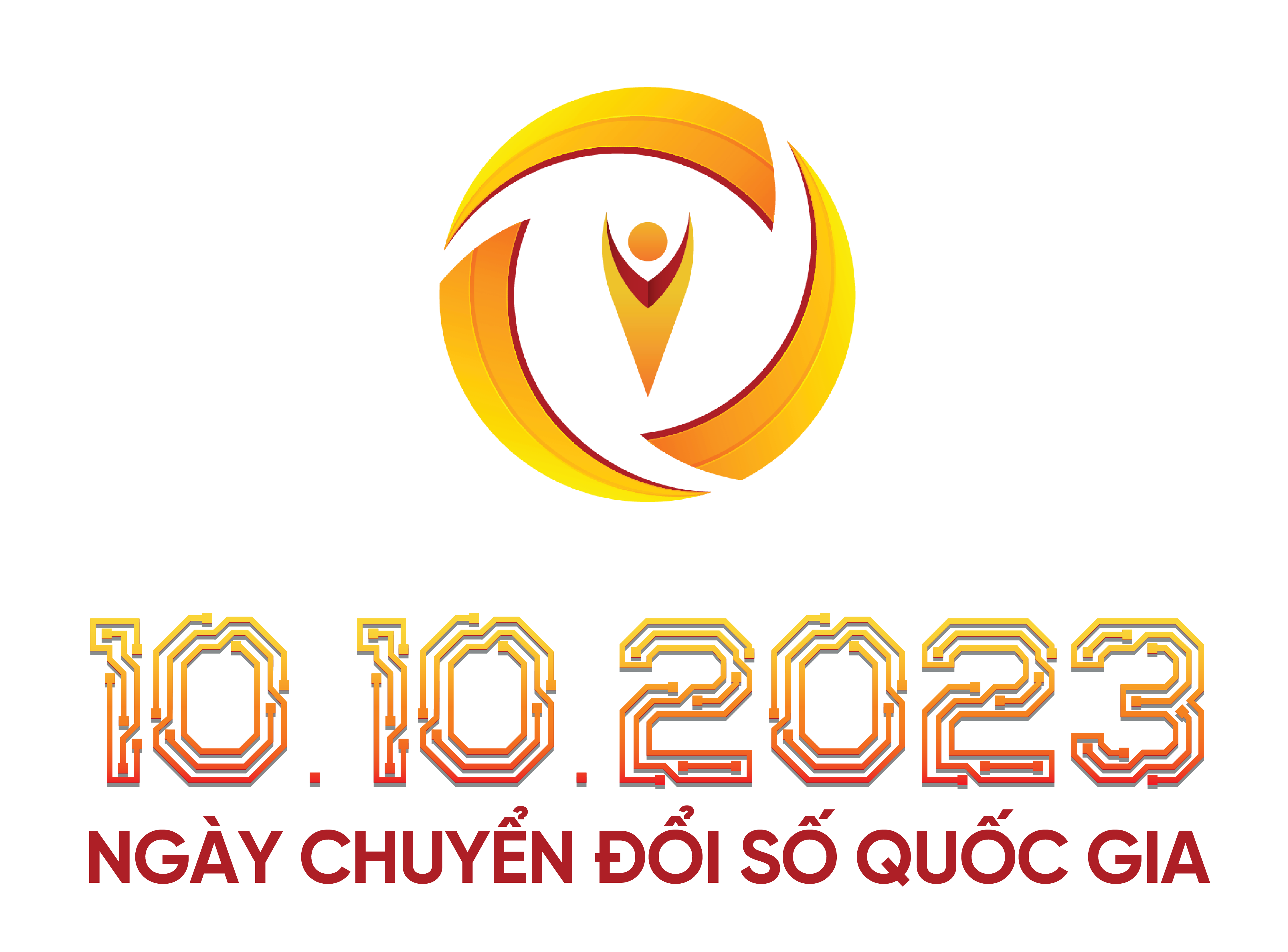 Logo Ngày Chuyển đổi số quốc gia 10/10/2023