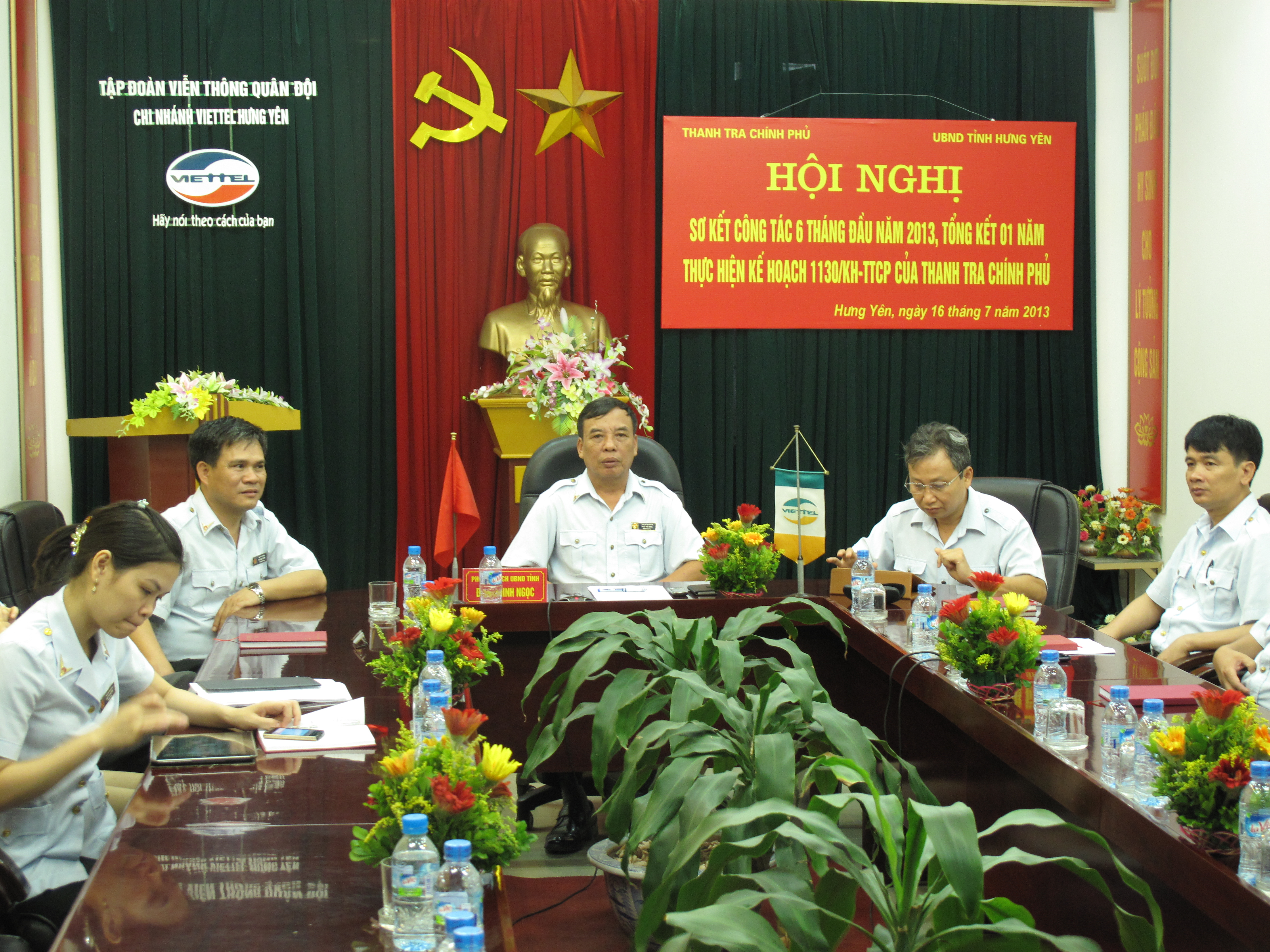   Hưng Yên dự Hội nghị trực tuyến sơ kết công tác 6 tháng đầu năm 2013, tổng kết 01 năm thực hiện kế hoạch 1130/KH - TTCP của Thanh tra Chính Phủ